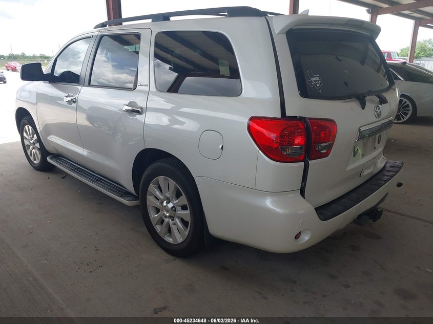 2014 Toyota Sequoia VIN 5TDYY5G12ES055139 IAAI salvage auction — REAR END, Salvage Title, sold $5,800 on 2026-07-10 (photo 3)