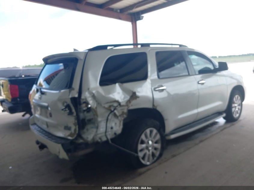 2014 Toyota Sequoia VIN 5TDYY5G12ES055139 IAAI salvage auction — REAR END, Salvage Title, sold $5,800 on 2026-07-10 (photo 4)