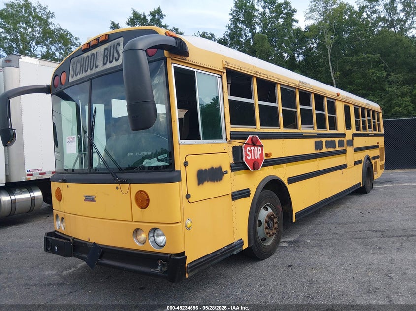 2009 Thomas School bus VIN 1T7YR4A2991111947 IAAI salvage auction — REAR END, Clear (South Carolina), sold $1,500 on 2026-07-08 (photo 2)