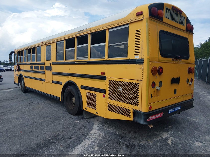 2009 Thomas School bus VIN 1T7YR4A2991111947 IAAI salvage auction — REAR END, Clear (South Carolina), sold $1,500 on 2026-07-08 (photo 3)
