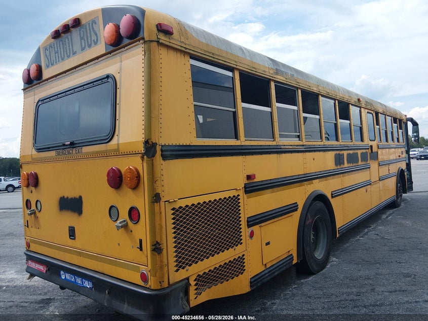 2009 Thomas School bus VIN 1T7YR4A2991111947 IAAI salvage auction — REAR END, Clear (South Carolina), sold $1,500 on 2026-07-08 (photo 4)