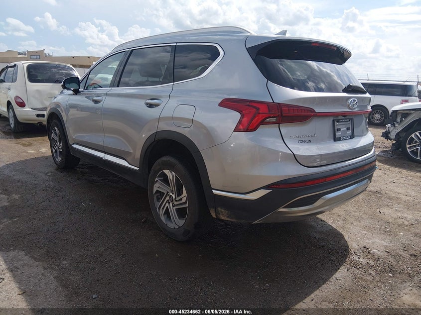 2023 Hyundai Santa fe VIN 5NMS3DAJ8PH628607 IAAI salvage auction — HAIL, Salvage Title, sold $11,025 on 2026-08-21 (photo 3)