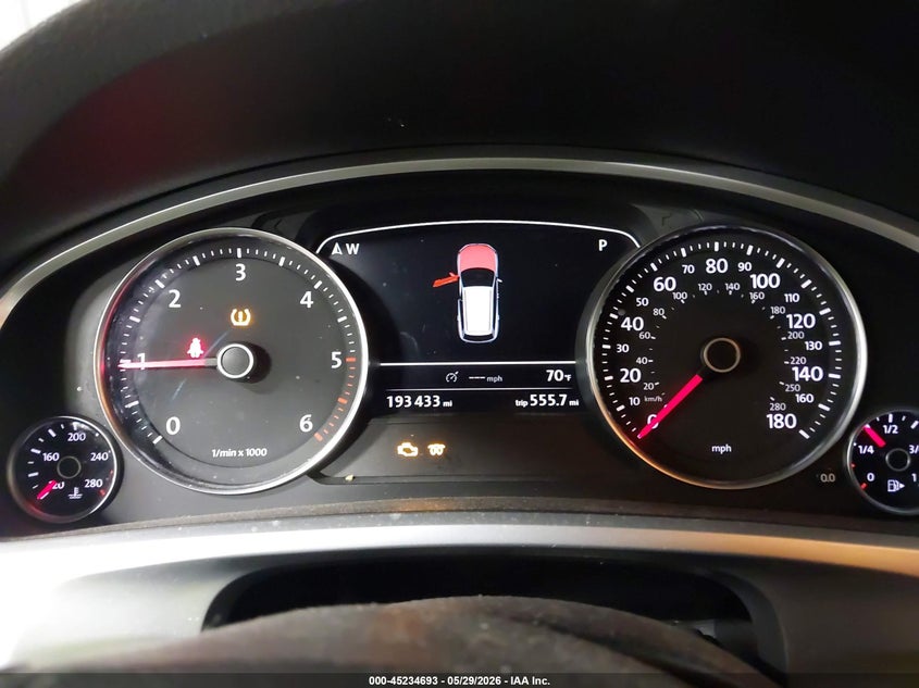 2012 Volkswagen Touareg VIN WVGFK9BP3CD003728 IAAI salvage auction — FRONT END, Salvage Title, sold $875 on 2026-07-19 (photo 7)