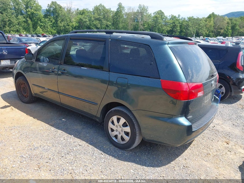 2004 Toyota Sienna VIN 5TDZA23C04S046257 IAAI salvage auction — REPOSSESSION, Clear (Virginia), sold $25 on 2026-07-28 (photo 3)
