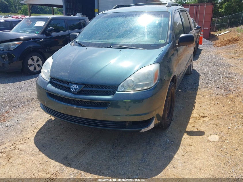 2004 Toyota Sienna VIN 5TDZA23C04S046257 IAAI salvage auction — REPOSSESSION, Clear (Virginia), sold $25 on 2026-07-28 (photo 6)