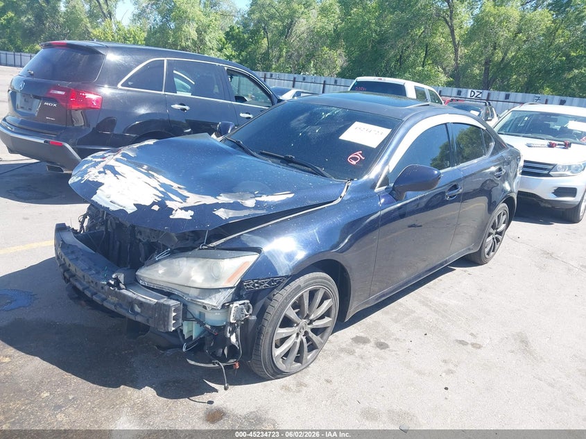 2008 Lexus Is VIN JTHCK262382023072 IAAI salvage auction — FRONT END, Salvage (Utah), sold $275 on 2026-07-09 (photo 2)