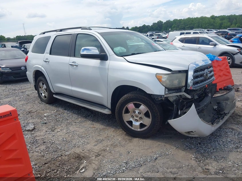 2008 Toyota Sequoia VIN 5TDZY67A08S008982 IAAI salvage auction — FRONT END, Salvage (Georgia), sold $4,300 on 2026-07-15 (photo 1)