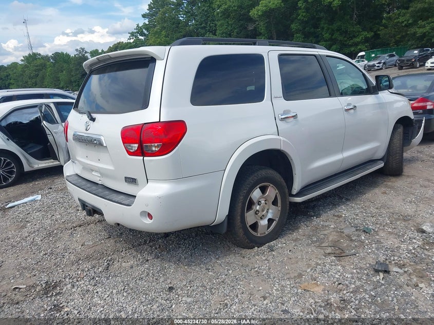 2008 Toyota Sequoia VIN 5TDZY67A08S008982 IAAI salvage auction — FRONT END, Salvage (Georgia), sold $4,300 on 2026-07-15 (photo 4)