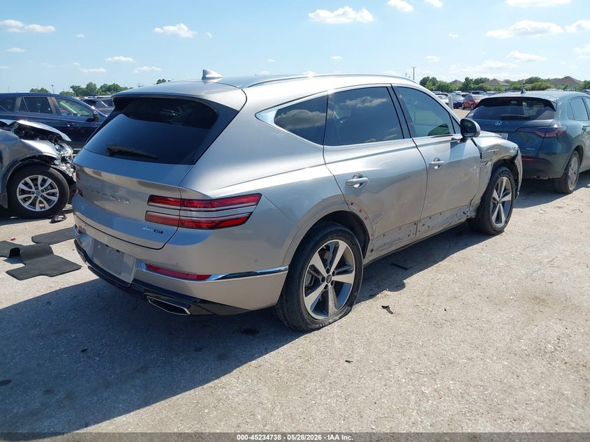 2023 Genesis Gv80 VIN KMUHCESC3PU114976 IAAI salvage auction — SIDE, Salvage Title, sold $15,550 on 2026-07-29 (photo 4)