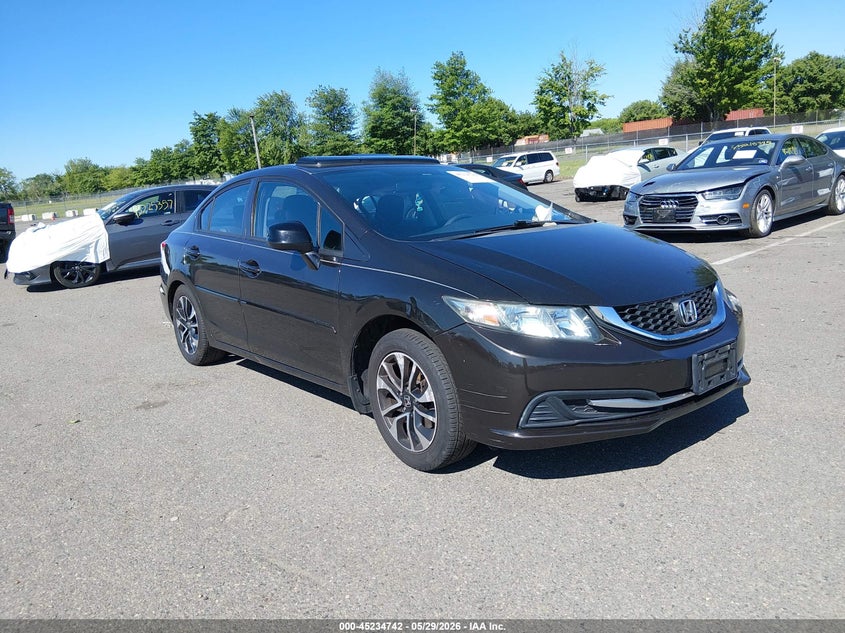 2013 Honda Civic VIN 19XFB2F82DE270325 IAAI salvage auction — LEFT SIDE, Salvage (New Jersey), sold $1,875 on 2026-07-12 (photo 1)