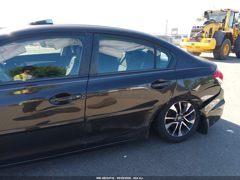 2013 Honda Civic VIN 19XFB2F82DE270325 IAAI salvage auction — LEFT SIDE, Salvage (New Jersey), sold $1,875 on 2026-07-12 (photo 6)