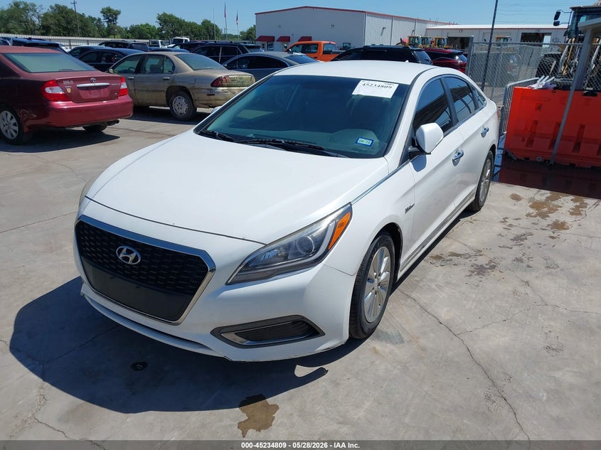 2016 Hyundai Sonata VIN KMHE24L17GA012755 IAAI salvage auction — LEFT REAR, Original (Texas), sold $2,350 on 2026-07-28 (photo 2)
