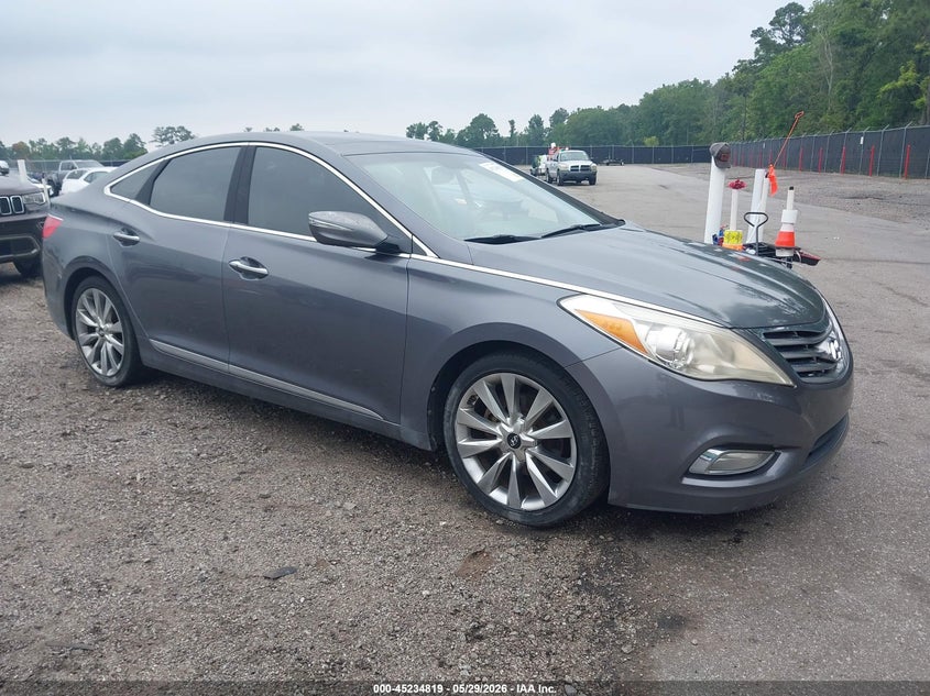 2012 Hyundai Azera VIN KMHFH4JGXCA125958 IAAI salvage auction — LEFT SIDE, Salvage Title, sold $500 on 2026-07-29 (photo 1)