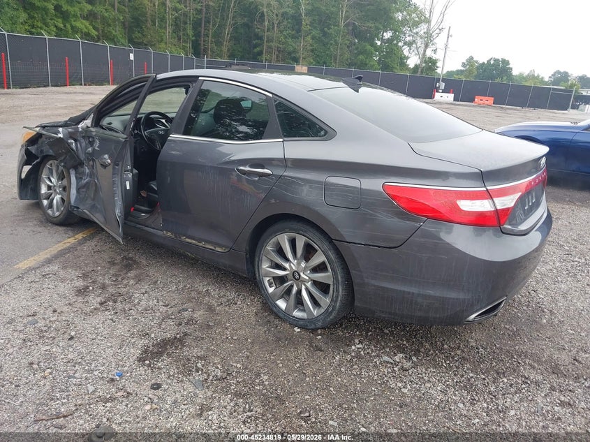 2012 Hyundai Azera VIN KMHFH4JGXCA125958 IAAI salvage auction — LEFT SIDE, Salvage Title, sold $500 on 2026-07-29 (photo 3)