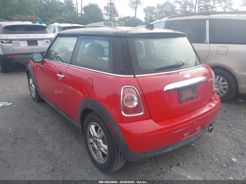 2013 Mini Hard top VIN WMWSU3C52DT692074 IAAI salvage auction — NORMAL WEAR, Clear (Georgia), sold $825 on 2026-07-07 (photo 3)