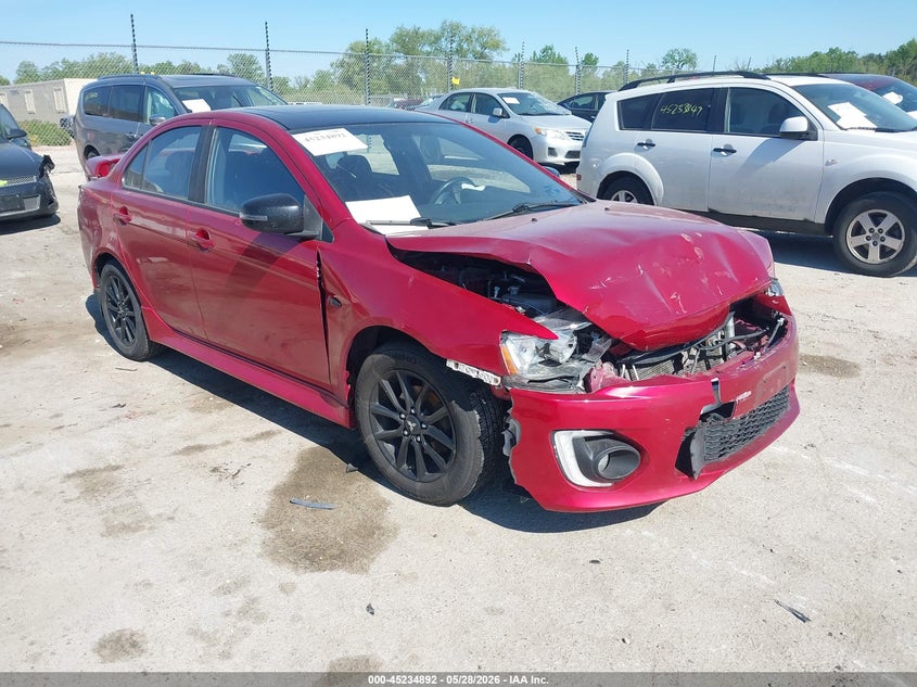 2017 Mitsubishi Lancer VIN JA32U2FU1HU012373 IAAI salvage auction — FRONT END, Salvage Title, sold $350 on 2026-07-21 (photo 1)