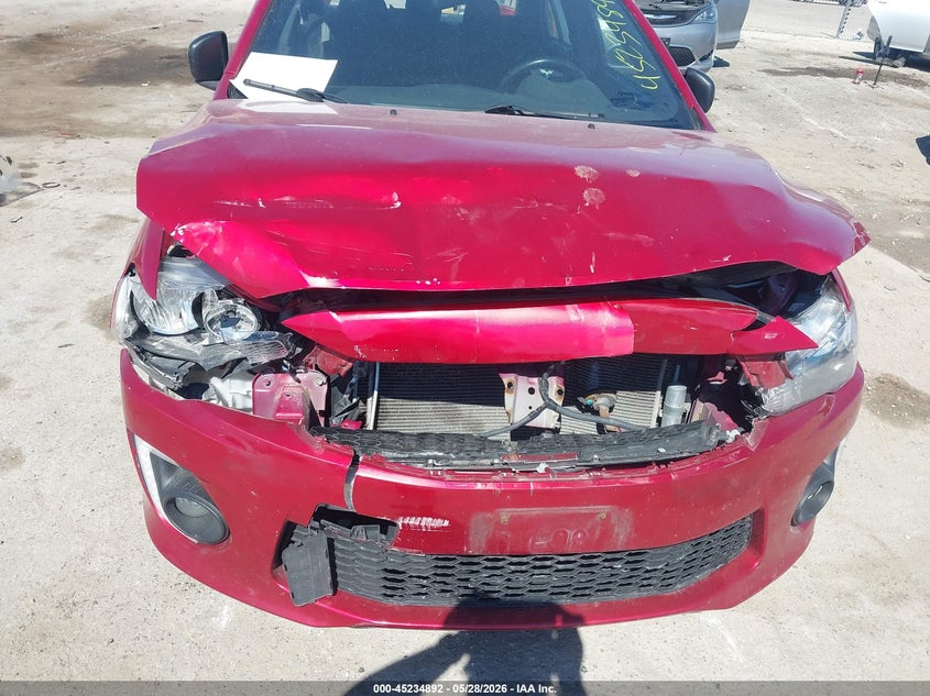 2017 Mitsubishi Lancer VIN JA32U2FU1HU012373 IAAI salvage auction — FRONT END, Salvage Title, sold $350 on 2026-07-21 (photo 6)