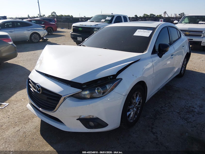 2016 Mazda 3 VIN JM1BM1W78G1307296 IAAI salvage auction — REAR END, Salvage Title, sold $500 on 2026-07-21 (photo 2)