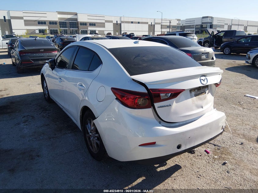 2016 Mazda 3 VIN JM1BM1W78G1307296 IAAI salvage auction — REAR END, Salvage Title, sold $500 on 2026-07-21 (photo 3)