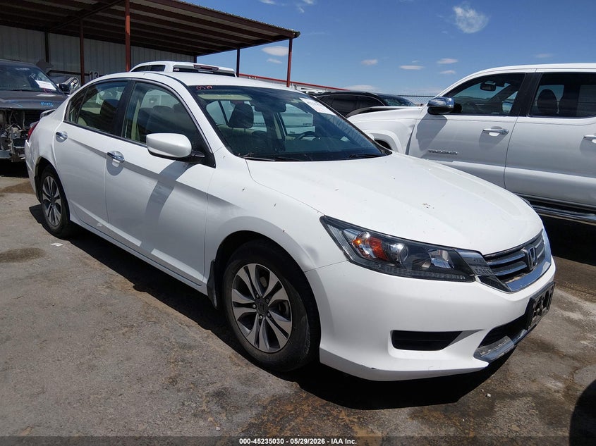 2014 Honda Accord VIN 1HGCR2F30EA187193 IAAI salvage auction — REAR END, Salvage Title, sold $5,275 on 2026-07-22 (photo 1)