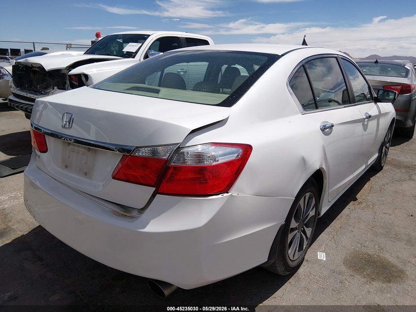 2014 Honda Accord VIN 1HGCR2F30EA187193 IAAI salvage auction — REAR END, Salvage Title, sold $5,275 on 2026-07-22 (photo 4)