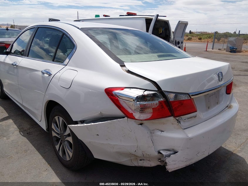 2014 Honda Accord VIN 1HGCR2F30EA187193 IAAI salvage auction — REAR END, Salvage Title, sold $5,275 on 2026-07-22 (photo 6)