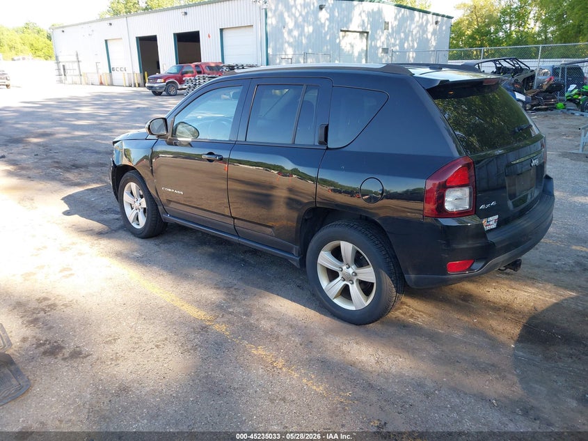 2016 Jeep Compass VIN 1C4NJDEBXGD718839 IAAI salvage auction — LEFT FRONT, Clear (Michigan), sold $850 on 2026-08-03 (photo 3)