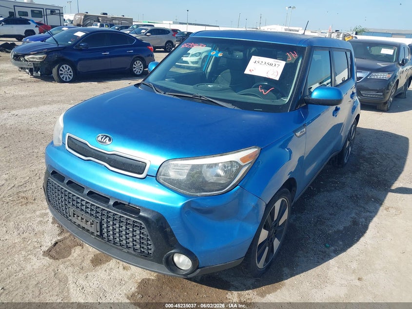 2016 Kia Soul VIN KNDJP3A57G7379060 IAAI salvage auction — HAIL, Original (Texas), sold $1,525 on 2026-07-15 (photo 2)