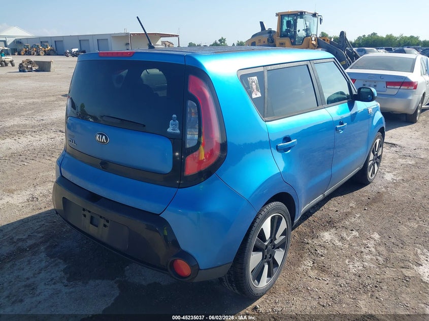 2016 Kia Soul VIN KNDJP3A57G7379060 IAAI salvage auction — HAIL, Original (Texas), sold $1,525 on 2026-07-15 (photo 4)