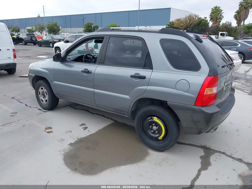 2007 Kia Sportage VIN KNDJF723477367830 IAAI salvage auction — NORMAL WEAR, Clear - Dealer Only (California), sold $375 on 2026-07-06 (photo 3)