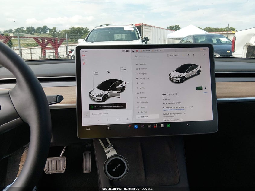 2022 Tesla Model 3 VIN 5YJ3E1EA0NF124638 IAAI salvage auction — FRONT END, Salvage Title, sold $7,000 on 2026-07-23 (photo 7)
