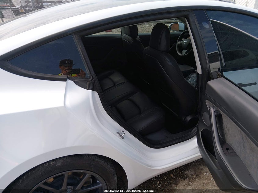 2022 Tesla Model 3 VIN 5YJ3E1EA0NF124638 IAAI salvage auction — FRONT END, Salvage Title, sold $7,000 on 2026-07-23 (photo 8)