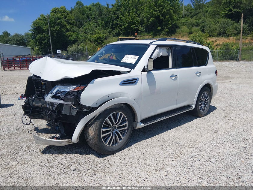 2023 Nissan Armada VIN JN8AY2BB7P9832971 IAAI salvage auction — REAR END, Salvage (Kentucky), sold $8,800 on 2026-07-28 (photo 2)