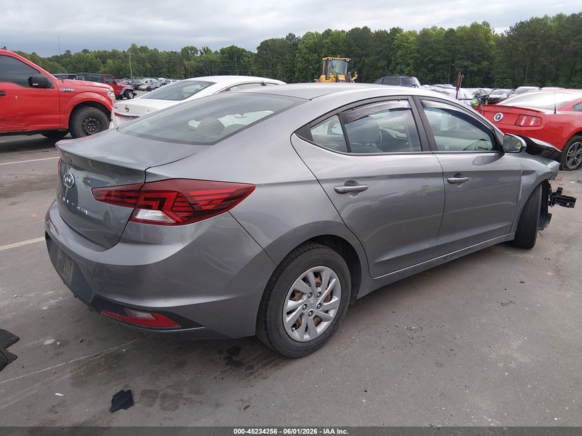 2019 Hyundai Elantra VIN KMHD74LF6KU778590 IAAI salvage auction — FRONT END, Salvage Title, sold $25 on 2026-07-29 (photo 4)