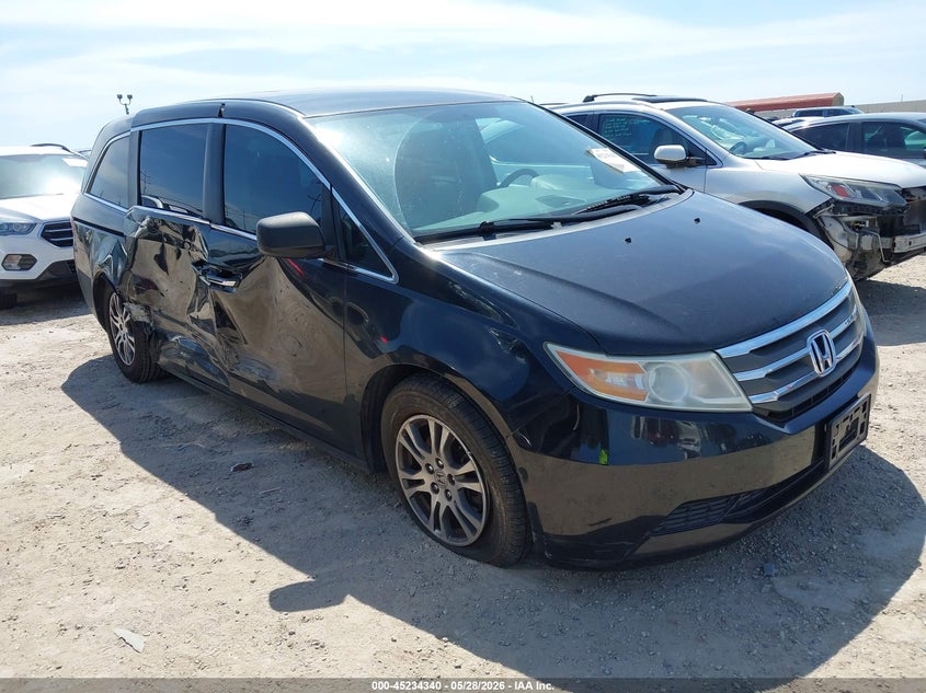 2013 Honda Odyssey VIN 5FNRL5H40DB075386 IAAI salvage auction — RIGHT SIDE, Salvage Title, sold $575 on 2026-07-27 (photo 1)