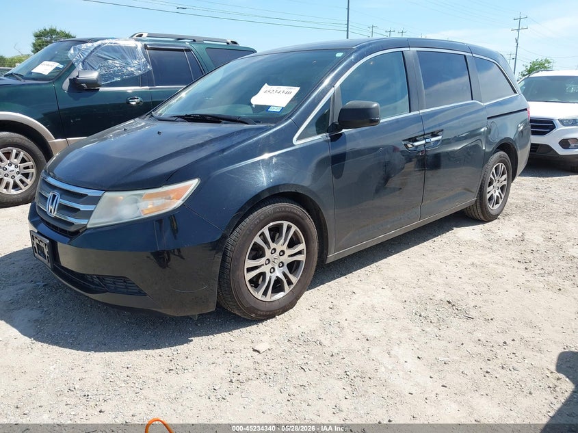 2013 Honda Odyssey VIN 5FNRL5H40DB075386 IAAI salvage auction — RIGHT SIDE, Salvage Title, sold $575 on 2026-07-27 (photo 2)