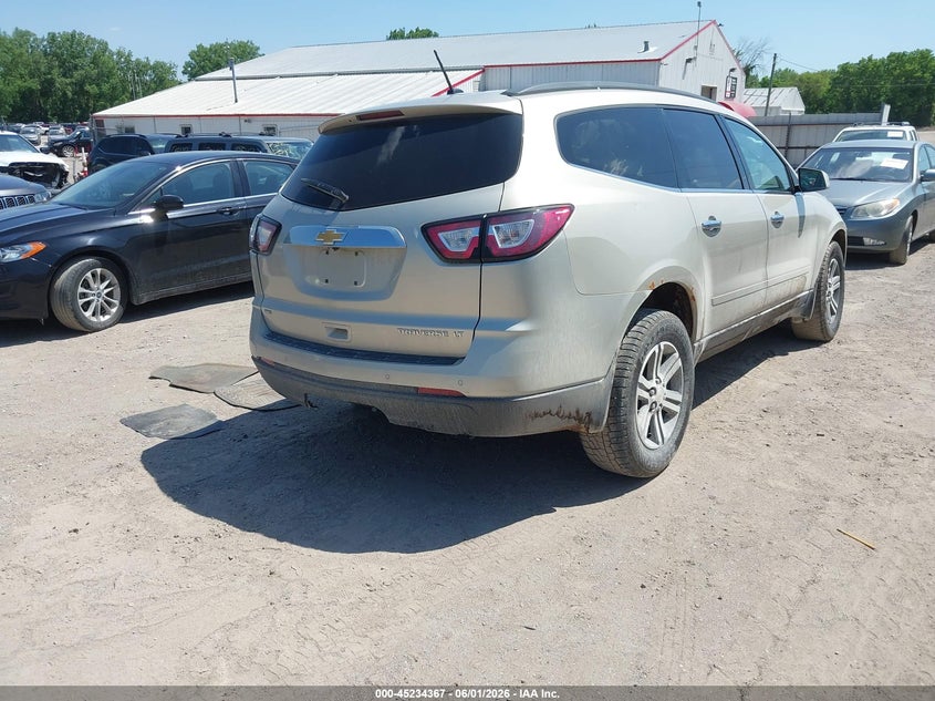 2015 Chevrolet Traverse VIN 1GNKVHKD6FJ310009 IAAI salvage auction — FRONT & REAR, Salvage Title, sold $500 on 2026-07-18 (photo 4)