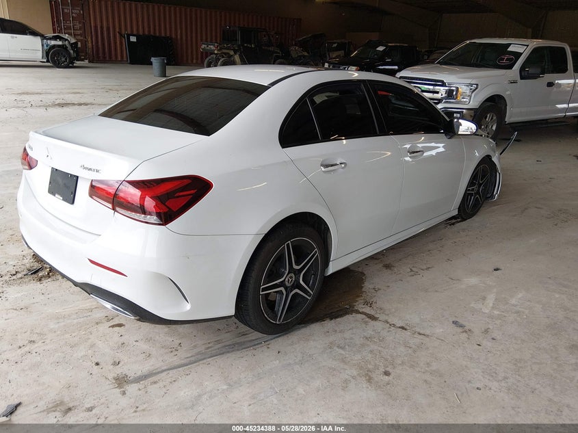 2020 Mercedes-benz A-klasse VIN WDD3G4FBXLW036679 IAAI salvage auction — FRONT END, Salvage Title, sold $1,700 on 2026-07-06 (photo 4)