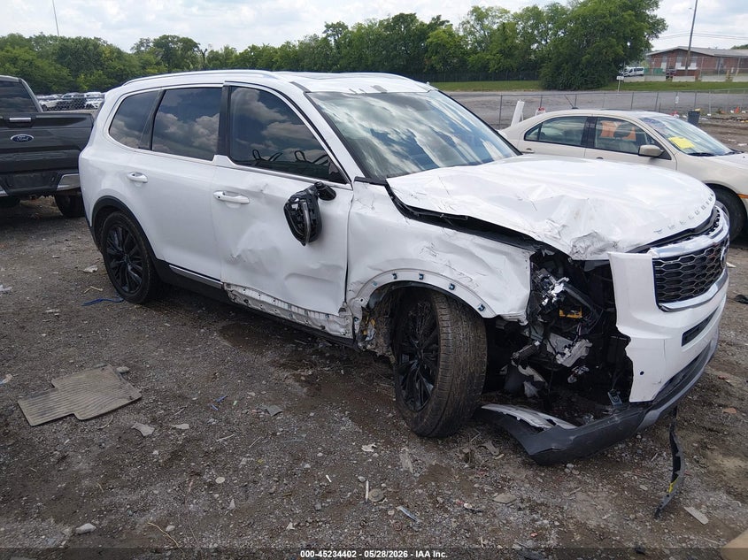 2020 Kia Telluride VIN 5XYP5DHC2LG046725 IAAI salvage auction — FRONT END, Salvage Title, sold $3,550 on 2026-07-09 (photo 1)