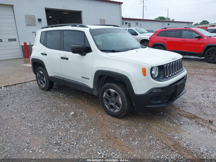 2018 Jeep Renegade VIN ZACCJBABXJPH39037 IAAI salvage auction — HAIL, Salvage Title, sold $1,200 on 2026-07-13 (photo 1)