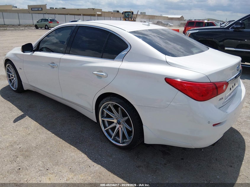 2017 Infiniti Q50 VIN JN1EV7AR8HM834473 IAAI salvage auction — WATER/FLOOD, Salvage Title, sold $1,775 on 2026-07-31 (photo 3)