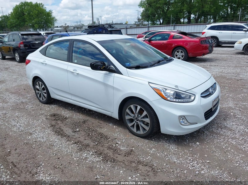 2016 Hyundai Accent VIN KMHCU4AEXGU046100 IAAI salvage auction — NORMAL WEAR, Salvage Title, sold $175 on 2026-07-27 (photo 1)