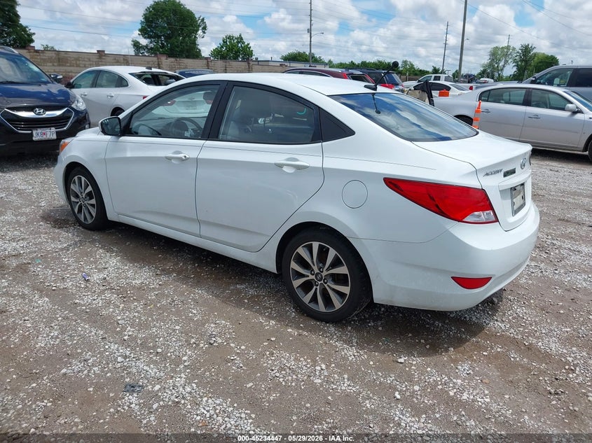 2016 Hyundai Accent VIN KMHCU4AEXGU046100 IAAI salvage auction — NORMAL WEAR, Salvage Title, sold $175 on 2026-07-27 (photo 3)