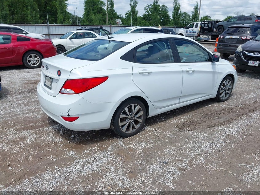 2016 Hyundai Accent VIN KMHCU4AEXGU046100 IAAI salvage auction — NORMAL WEAR, Salvage Title, sold $175 on 2026-07-27 (photo 4)