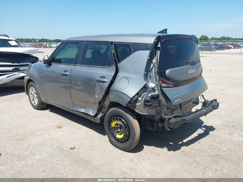 2025 Kia Soul VIN KNDJ23AU5S7948289 IAAI salvage auction — REAR END, Salvage Title, sold $5,250 on 2026-07-21 (photo 3)