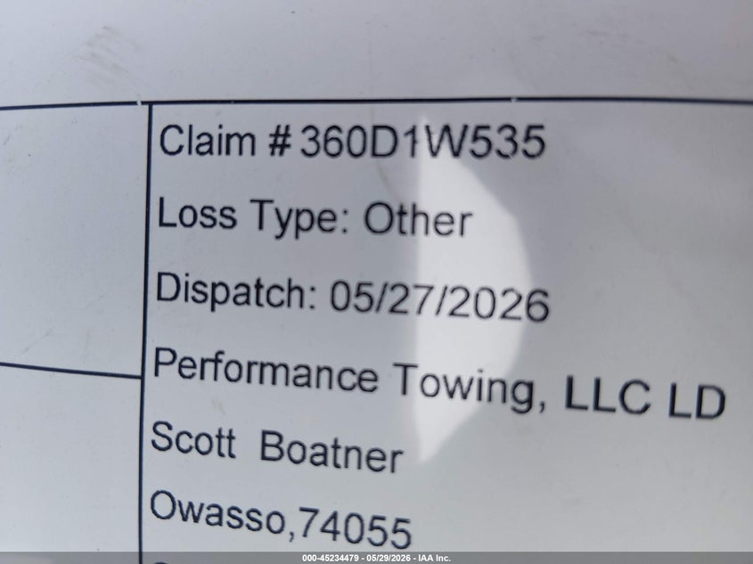 2010 Subaru Impreza VIN JF1GE7G68AG509223 IAAI salvage auction — UNKNOWN, Clear (Oklahoma), sold $1,300 on 2026-07-21 (photo 6)