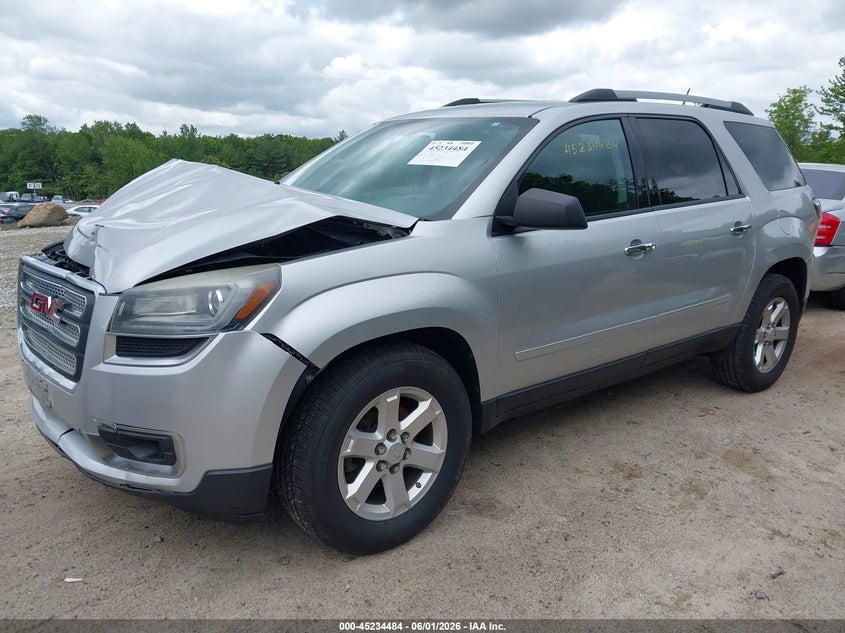 2016 Gmc Acadia VIN 1GKKVNEDXGJ230320 IAAI salvage auction — FRONT END, Clear (Massachusetts), sold $1,400 on 2026-07-29 (photo 2)