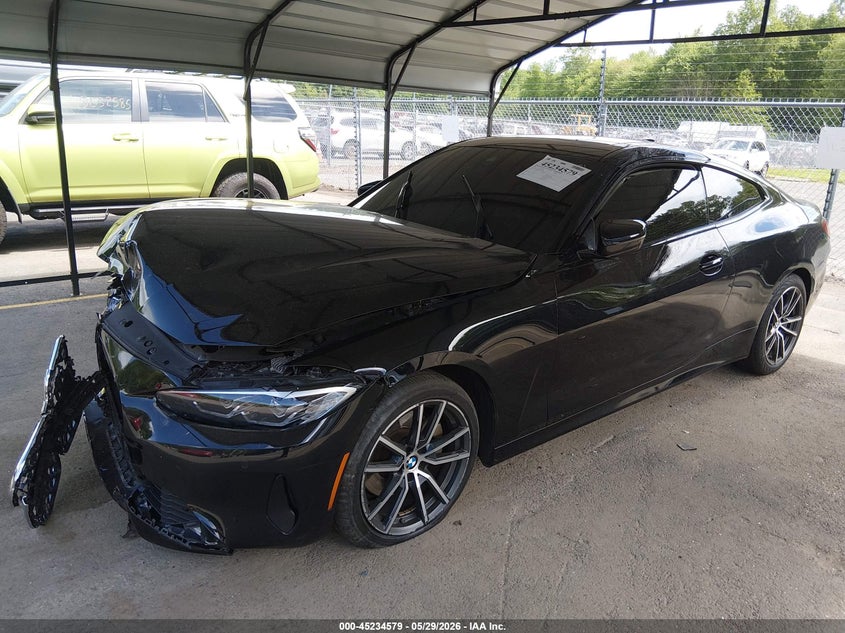 2021 BMW 4er VIN WBA73AP02MCG28650 IAAI salvage auction — FRONT END, Wait Title, sold $8,000 on 2026-10-07 (photo 2)