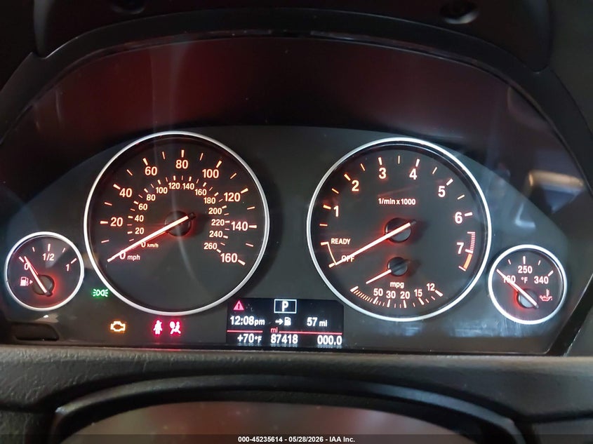 2015 BMW 3er VIN WBA3C1C58FP852353 IAAI salvage auction — FRONT END, Salvage Title, sold $2,700 on 2026-08-13 (photo 7)