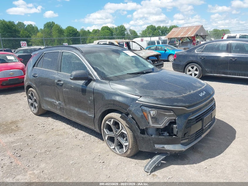 2024 Kia Niro VIN KNDCR3LE7R5175325 IAAI salvage auction — FRONT END, Mv-907A (New York), sold $9,975 on 2026-07-23 (photo 1)